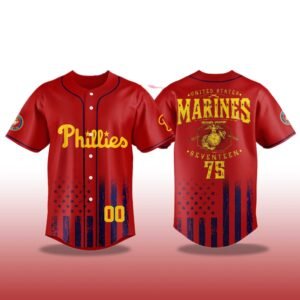 Phillies Red Baseball Jersey