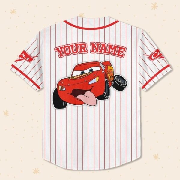 Personalized Disney Cars Lightning McQueen Jersey Baseball - Image 7