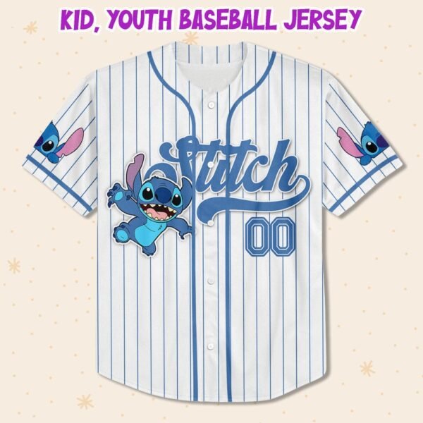 Custom Disney Lilo and Stitch Baseball Jersey, Stitch Birthday Gift Fan - Image 4
