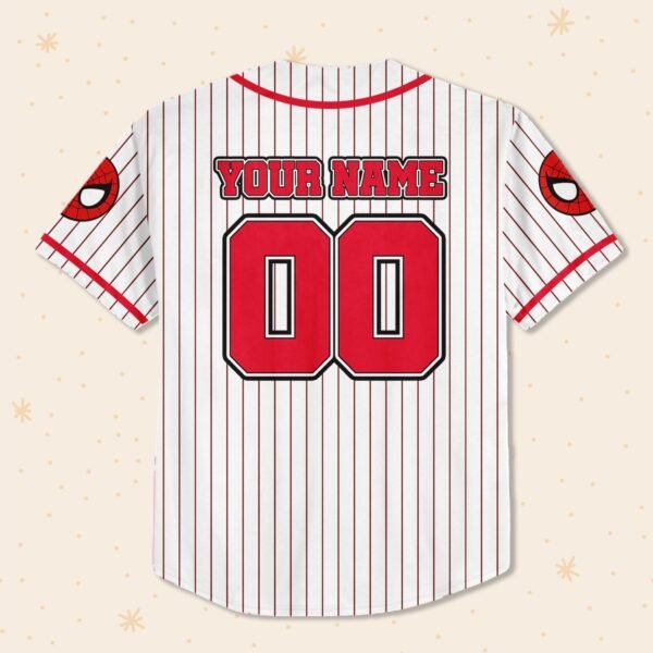 Custom Name Spider Verse Baseball Jersey, Spider Birthday Jersey - Image 4