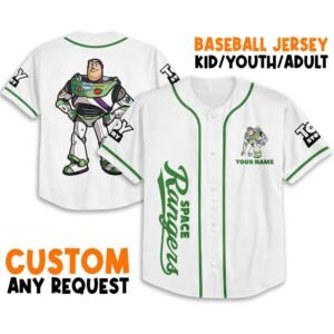 Custom Toy Story Buzz Lightyear Space Jersey, Disney toy story gift, Gift for Kids