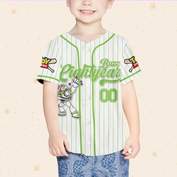 Custom Disney Toy Story Buzz Lightyear Baseball Jersey, Pixar Toy Story Gift - Image 3