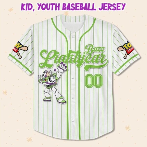 Custom Disney Toy Story Buzz Lightyear Baseball Jersey, Pixar Toy Story Gift - Image 5