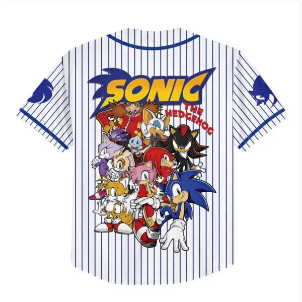 Personalized Number & Name Sonic Jersey, Sonic party jersey, Birthday gift for Kids - Image 5
