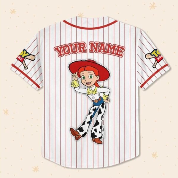 Custom Disney Toy Story Jessie Baseball Jersey,Jessie Birthday Jersey Disney - Image 3