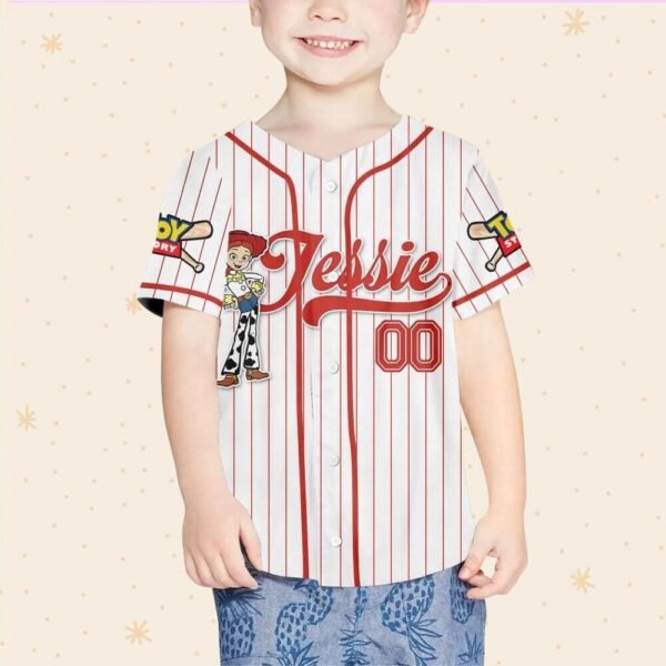 Custom Disney Toy Story Jessie Baseball Jersey,Jessie Birthday Jersey Disney - Image 5