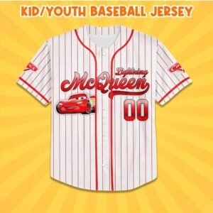 Custom Lightning McQueen Jersey for Family – Matching Disneyland Jersey