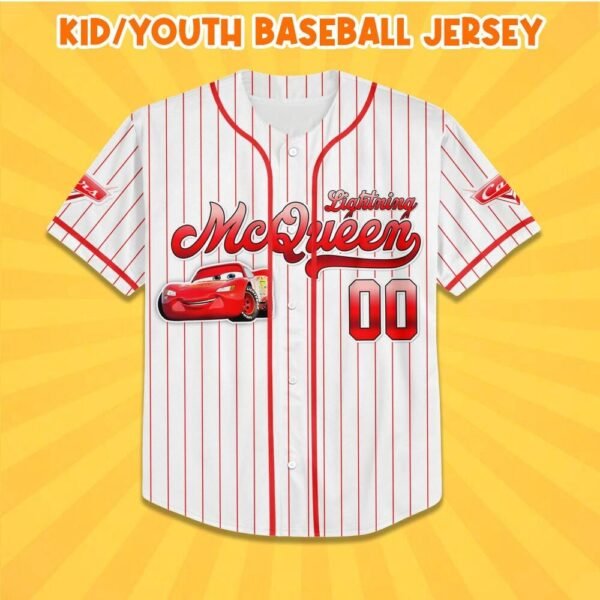 Custom Lightning McQueen Jersey for Family – Matching Disneyland Jersey