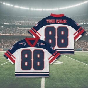 Custom Name New England Patriots Mixed Mesh Jersey Football, Patriots Game Day NFL Jersey Football Gift Fan