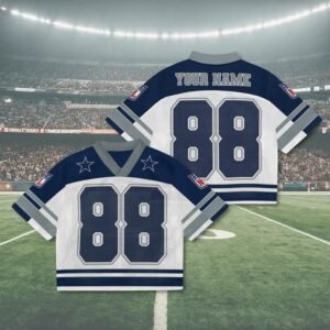Custom Name Cowboys Mixed Mesh Jersey Football, Cowboys Game Day Jersey Football Gift Fan